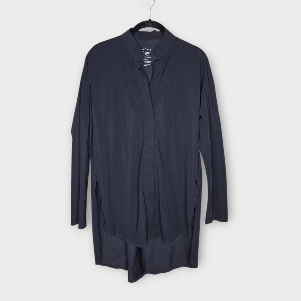 ADAY Something Borrowed Black Oversized Tunic Shi… - image 2